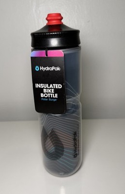 Polar Surge Insulated Bike Water Bottle  (24 oz/710ml) Ascent Black NWT