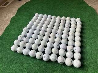100 pelotas de golf usadas. Modelos y calidades mixtas