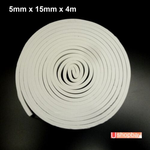 Universal Weather Stripping Sponge Rubber Seal Strip EPDM Tape 5 x15mm x 4M Door - Picture 1 of 5