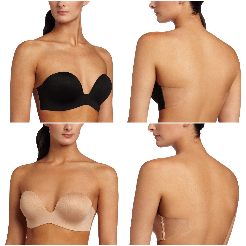 John Lewis Winged Boost Strapless Backless Bra, Black at John Lewis &  Partners