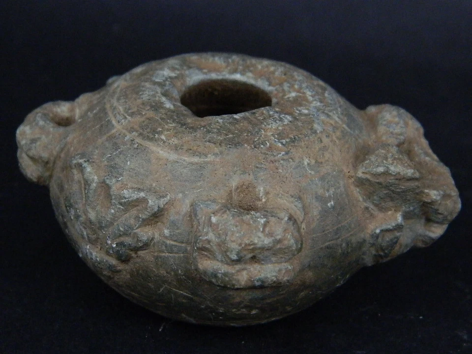 Древний зеленый Schist камень лампа Gandharan/Gandhara 100 AD #TR15171 - Изображение 2 из 4