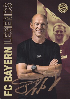 Autogrammkarte Hansi Pflügler - FC Bayern München Legends - Fußball