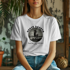 North Dakota Nokota Horse Shirt, Unisex State Horse Tee, North Dakota Apparel