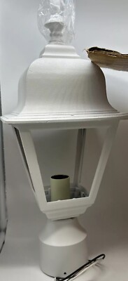 Kichler Lighting K-9944 White Post Light 1 Light 100W As Is New