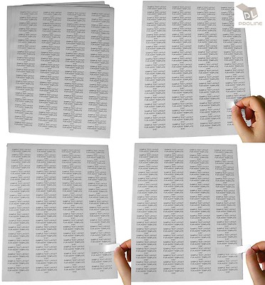 Etichette Adesive A4 Per Indirizzi Da 1 A 80 Etichette Per Foglio In