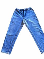 Vintage Lee Denim Ladies Jeans Sz 16 M Light Wash Great Condition