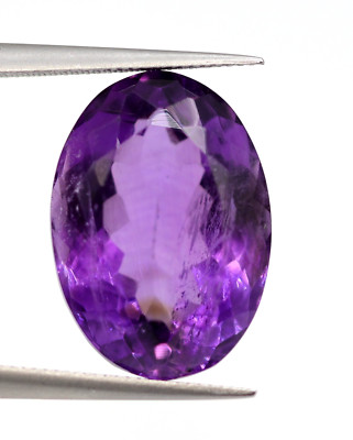 9.75 Karat Riesiges Größe Lose Oval Schliff Dunkel Amethyst Edelstein No Hitze