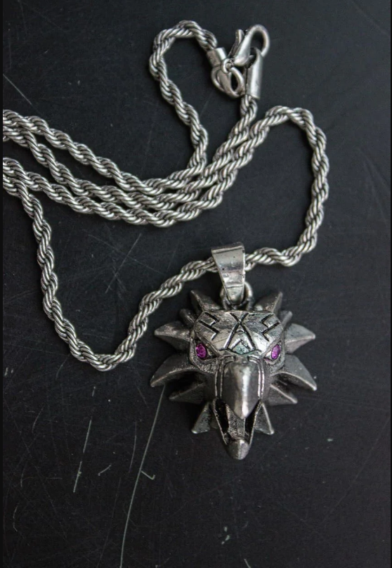 School Griffin Medallion Manticore Bear Cat Pendant Necklace Game