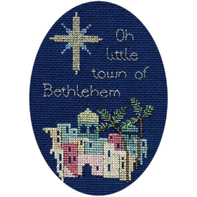 Bothy Threads Grußkarte Kreuzstich-Set ''Bethlehem'', 9x13.3cm, DWCDX05, Zählmuste