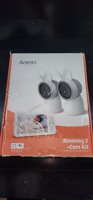  Video Baby Monitor, Audio Monitor with Two 2K Ultra HD WiFi Cameras,5'' Color 