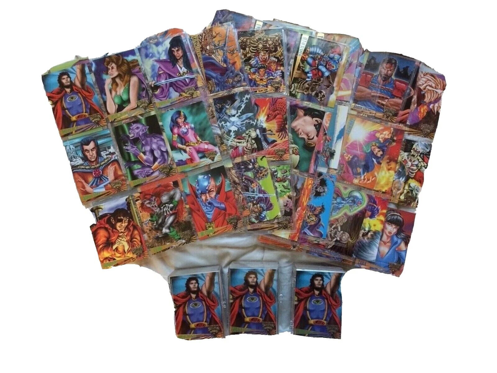 Juegos de tarjetas de colección coleccionable Fleer Fantasía