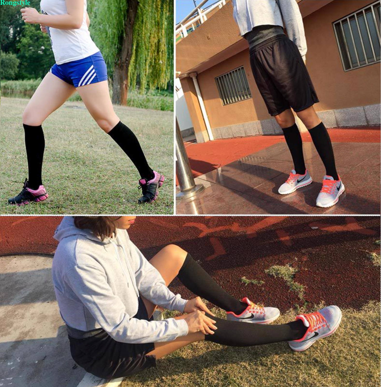 SAOLA 3 Paia Calze a Compressione Rame 20 30mmHg Supporto Graduato Uomo Donna S XXL
