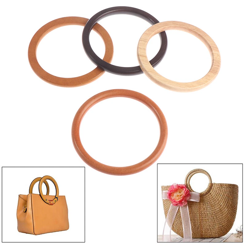 Round wooden bag clearance handles