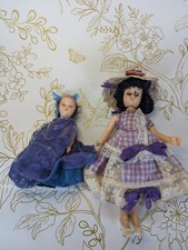 Set of 2 Antique Celluloid Dolls Eyes open and Close CREEPY Read 