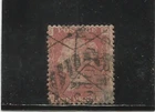 GREAT BRITAIN n° 26 1d. carmine red pl.156