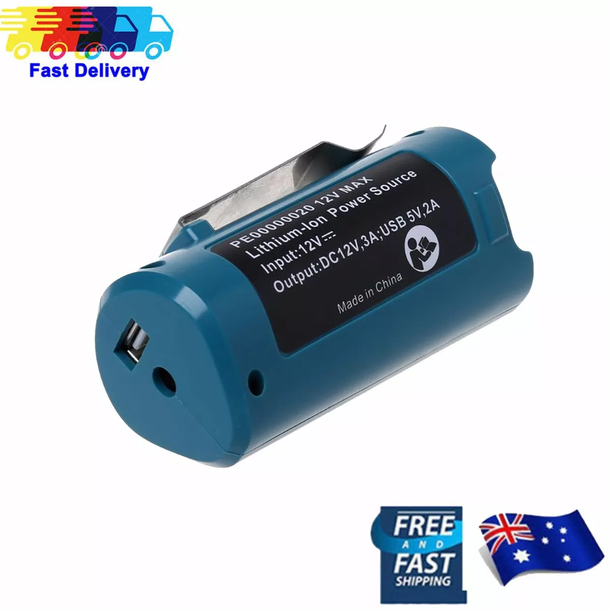 Battery Charger Adapter Replacement For Makita PE00000020 Heated