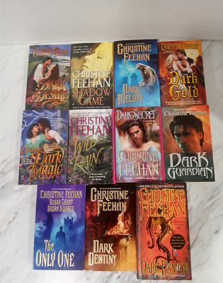 Christine Feehan - Lot Of 11 Paperback Books - Dark Desire - Shadow Game...