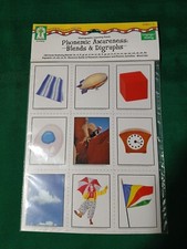 Phonemic Awareness Flashcards: Blends And Diagraphs Language Reading Grades 1-2
