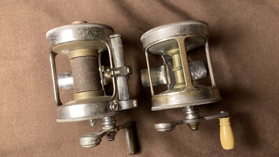 Lot De 2 Moulinets De Pêche Vintage Meisselbach Kingfisher & Okeh 620 – Pièces Rares Et Authentiques