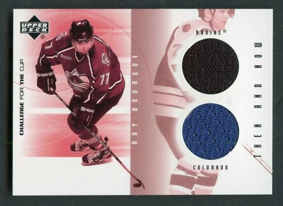 2001 UPPER DECK CHALLENGE FOR THE CUP #TN-RB RAY BOURQUE THAN AND NOW