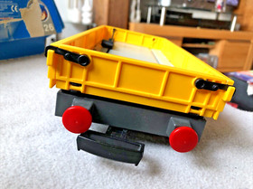 Playmobil 4126 PM Cargo Low Board Wagon Wagon (Yellow) with Original Box + ANL Excellent👍😉