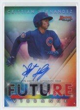 2021 Bowman's Best of 2021 Autographs Blue Refractor Cristian Hernandez Auto
