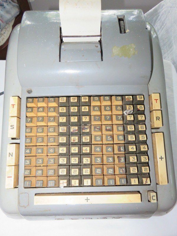 Discounted Vintage Clary Electric Adding Machine, Works!