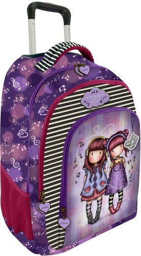Santoro Gorjuss-trolley zaino scuola con ruote-Gorjuss Melodies-per bambina  | eBay