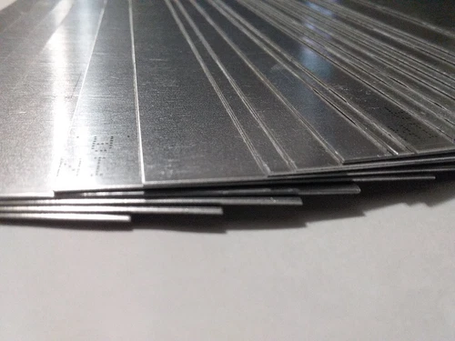 10pcs, 1.96"x49.8mmx 24"Long Aluminum SHEET Stock .02"/.6mm thick --dr24snn