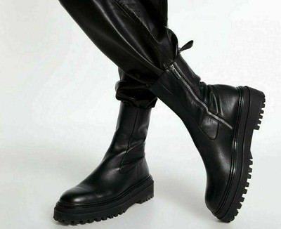 zara track sole tall boots