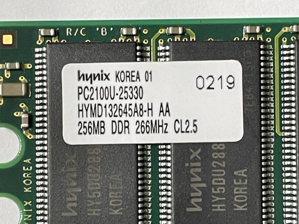 Hynix HYMD132645A8-H AA 256MB PC2100U-25330 DDR-RAM CL2.5 (2)👀 - Image 2 of 4