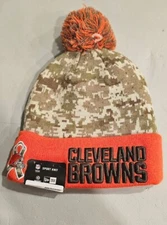 New Era Cleveland Browns NFL Sideline Cuffed Knit Beanie Skully