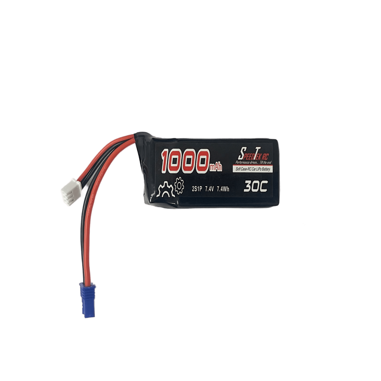 Batteria Lipo 7.4V 1300mAh 30C con spina a T per veicoli RC