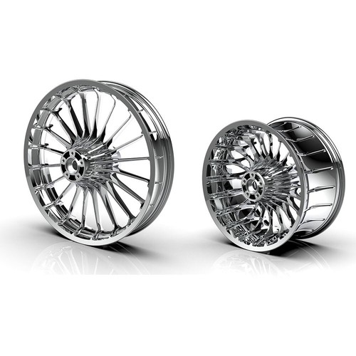 Hoprousa 21x3.5 Chrome Front Wheel for 2014-later Harley Breakout Aluminum - Picture 9 of 11