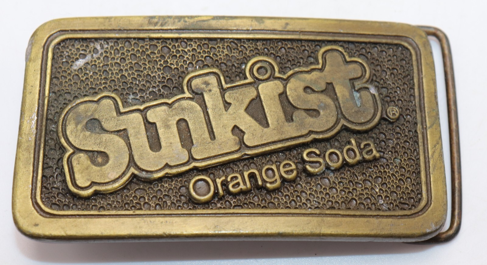 Sunkist Orange Soda Brass Belt Buckle SC