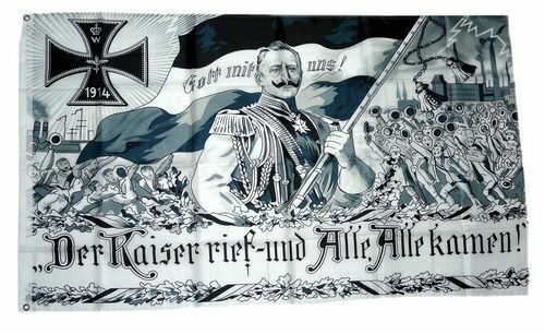 Flagge / Fahne Deutsches Reich Kaiser Wilhelm Hissflagge 90 x 150 cm