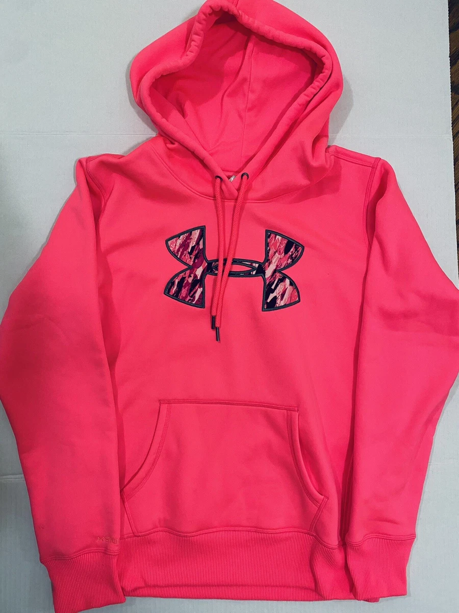 Under armour neon pink hoodie deals