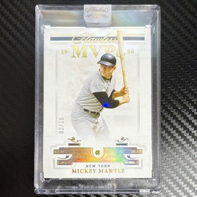 2021 Panini Flawless Gold Diamond Mickey Mantle #57 2/10