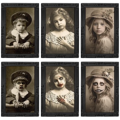Halloween Decorations Indoor Scary Wall Decor, 3Pack 3D Changing Face Moving ...