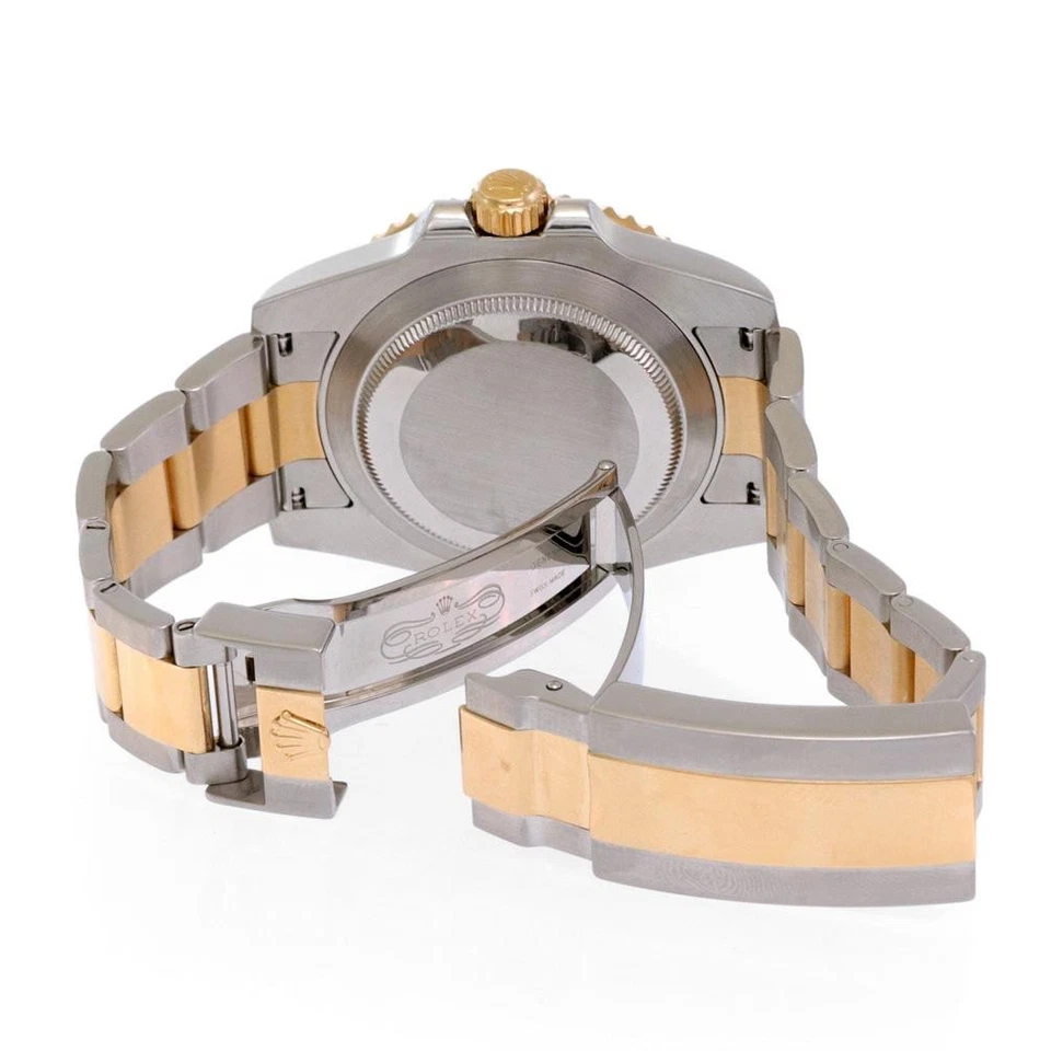 Reloj Rolex Submariner acero oro 18k esfera azul para hombre 116613 servicio y garantía Foto 3 de 4