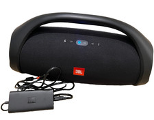 JBL Boombox Black Bluetooth Wireless Boombox Speaker w/ Power Adapter Case
