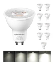 Edishine 10 Pack GU10 LED Dimmable Bulb 5000K Daylight Track Lighting Bulb