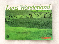 Canon Lens Wonderland FD Lens Guide Book Booklet list