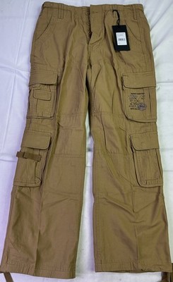 Brandit Men's Authentic Cargo Pants-Khaki-Size: M