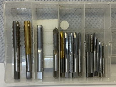 (16) NEW Assorted Taps: 4-40, 6-32, 8-32, 10-32, 10-24, 1/4-20, 7/16-14, 3/8-24
