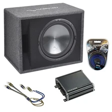 Kia Soul 10-18 Harmony Single 12" Loaded Sub Box Enclosure & CXA400.1 Amp