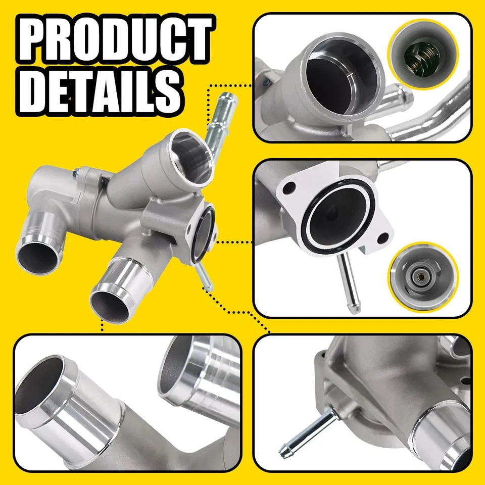 Aluminum Thermostat Housing for 2013-2016 Lincoln MKS MKZ MKT 3.7L V6 902-683 EK - Image 3 of 4