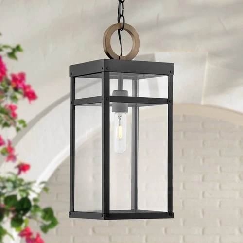 Hinkley Porter 19" High Black LED Outdoor Hanging Light - Picture 1 of 7