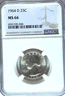 1964 D 25c Washington Silver Quarter Dollar NGC MS66 Denver BU