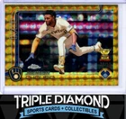 2025 Topps Chrome Jackson Chourio Gold Geometric Refractor #28/50 H977